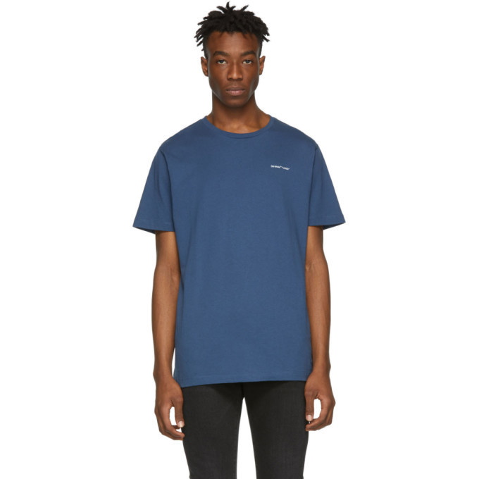 Photo: Off-White Blue Slim Logo T-Shirt