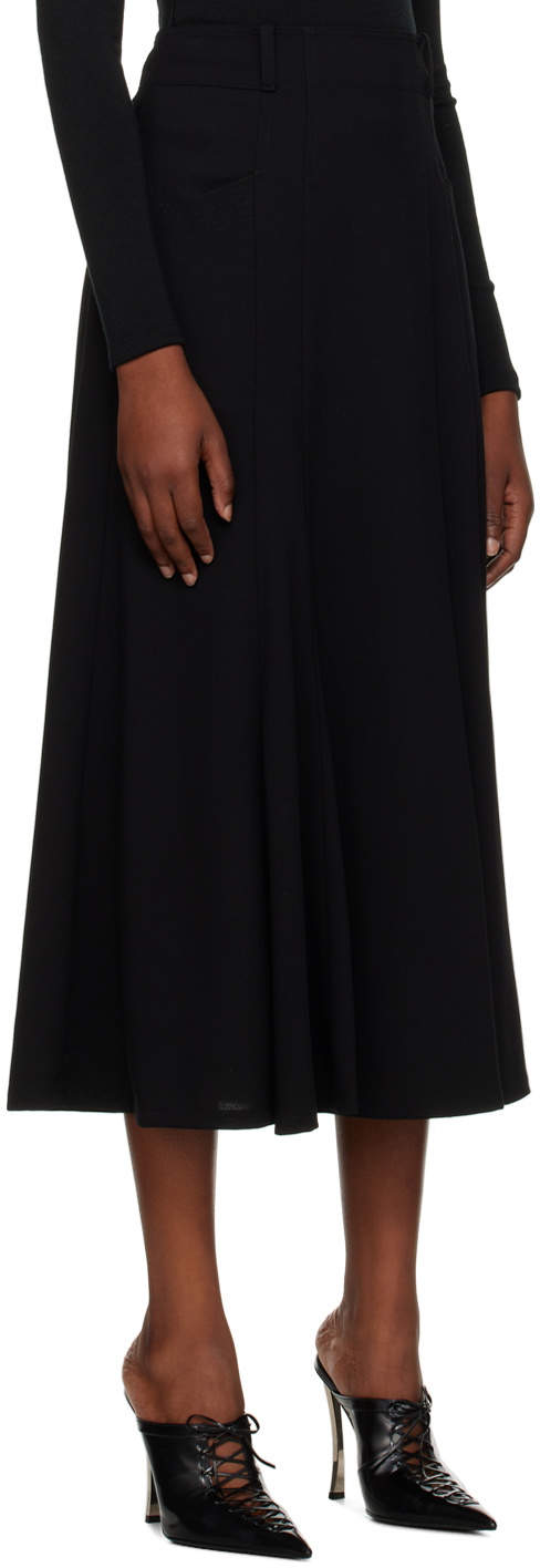 Maiden Name Black Laura Midi Skirt