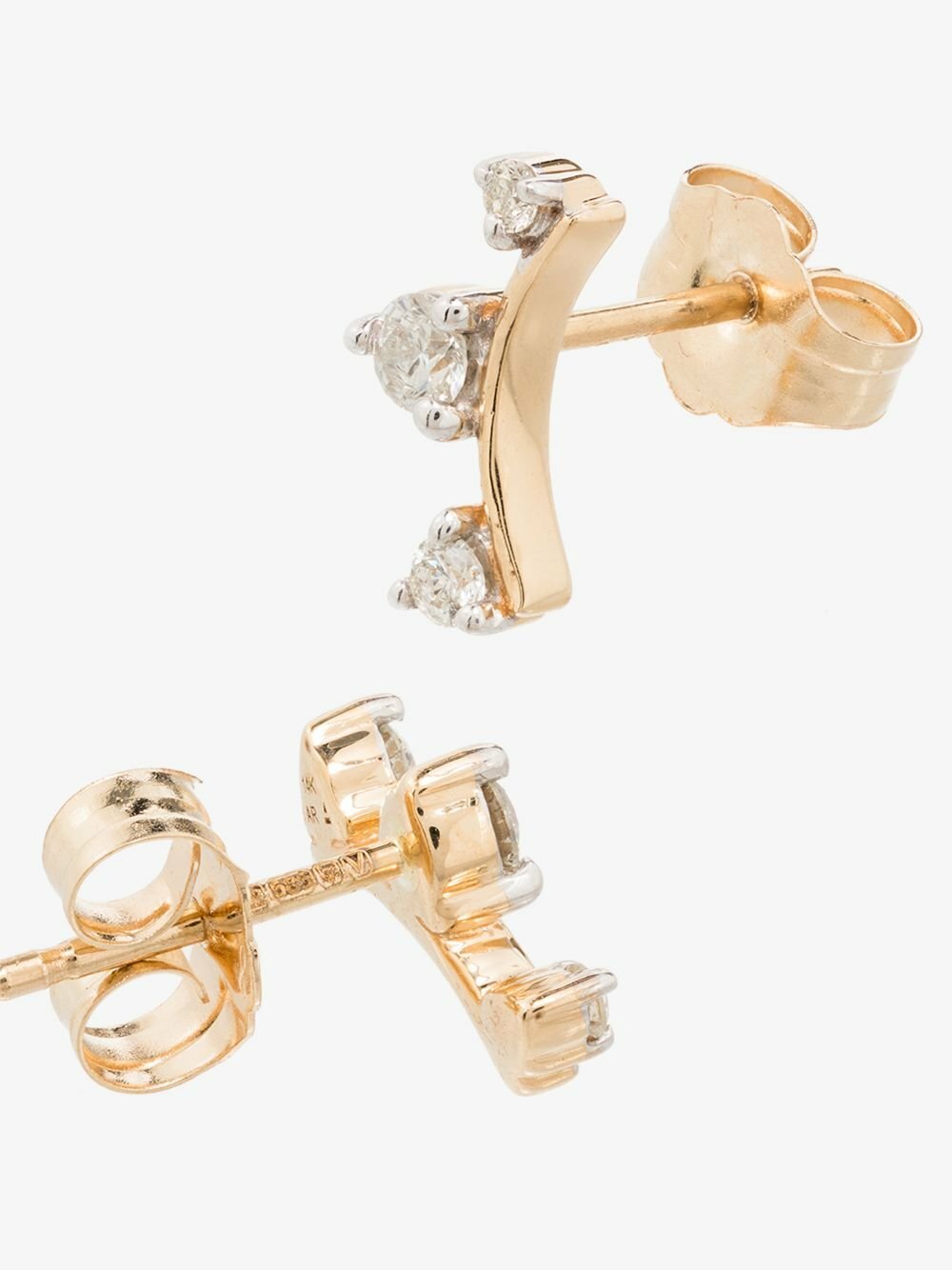 Adina Reyter 14K Yellow Gold Amigos Curve Diamond Earrings