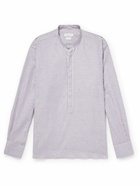 Richard James - Grandad-Collar Striped Linen Shirt - Blue