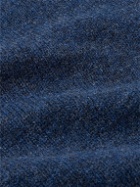 Kingsman - Ribbed Shetland Wool Rollneck Sweater - Blue