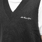 MKI Men's Mohair Blend Knit Vest in Black