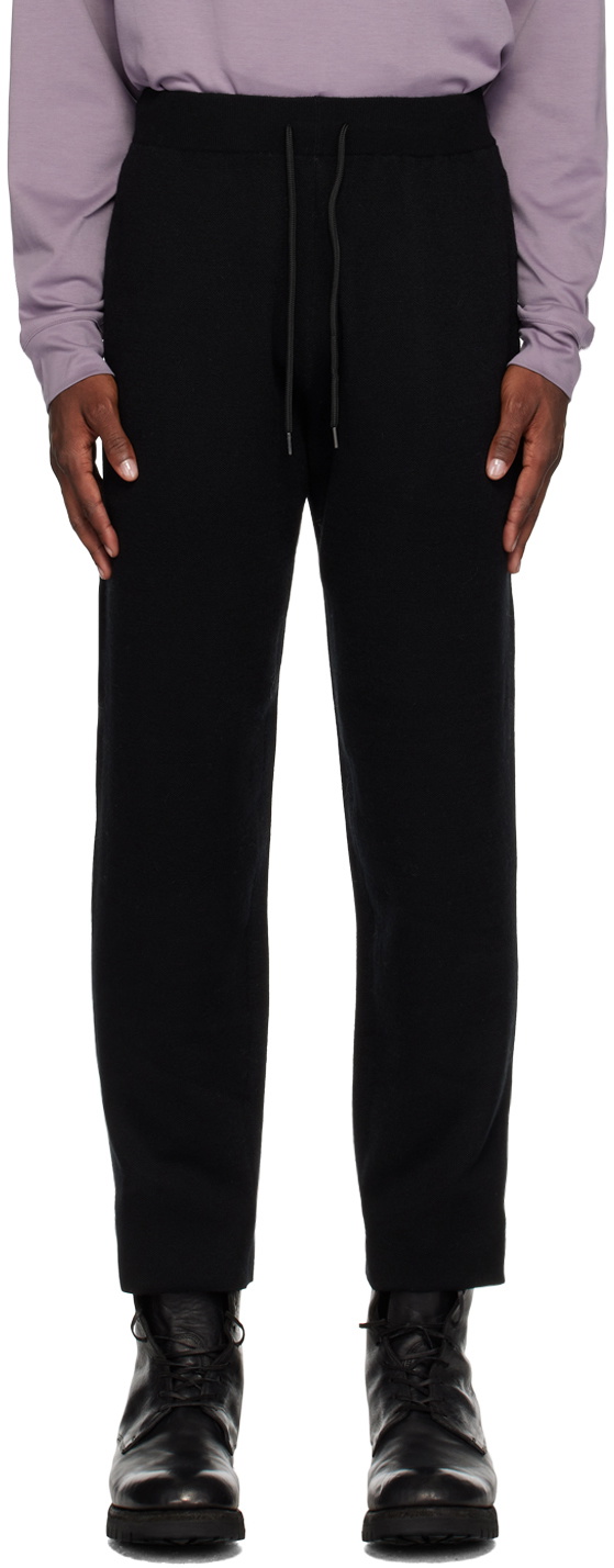 ATTACHMENT Black Double-Face Sweatpants Attachment