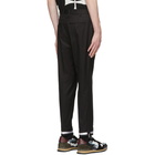 Neil Barrett Black Reflective Cuff Trousers