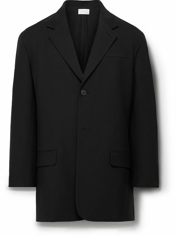 Photo: The Row - Duvall Virgin Wool and Mohair-Blend Suit Jacket - Black