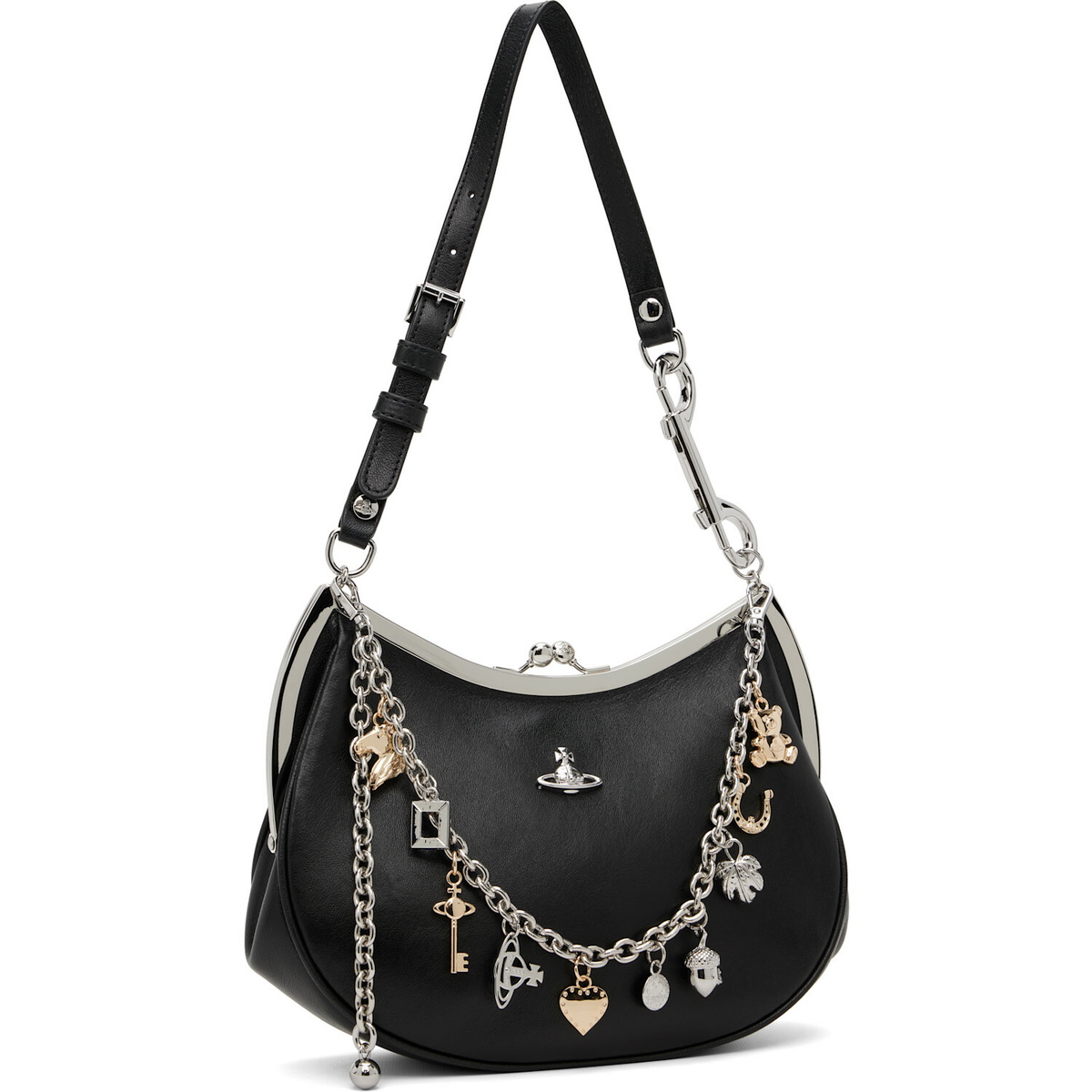 Vivienne Westwood Black Charm Frame Purse
