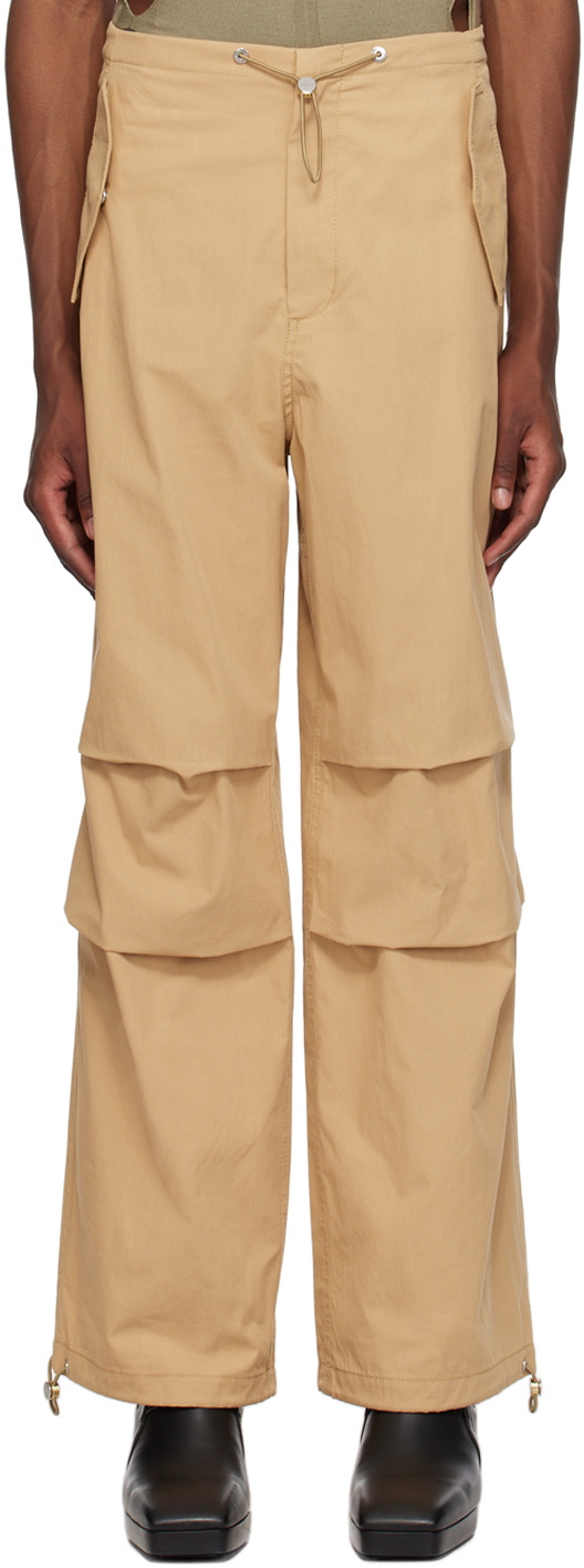 Dion Lee Beige Toggle Parachute Trousers Dion Lee