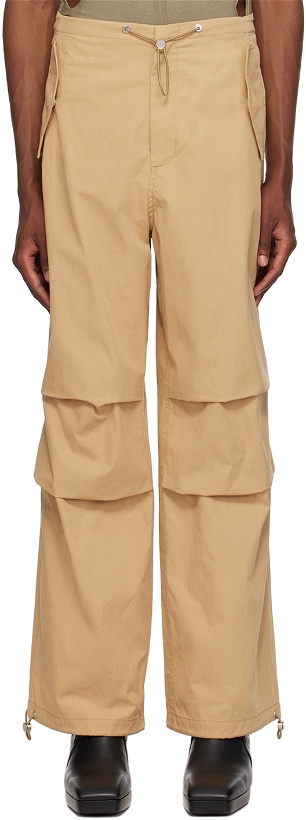 Photo: Dion Lee Beige Toggle Parachute Trousers