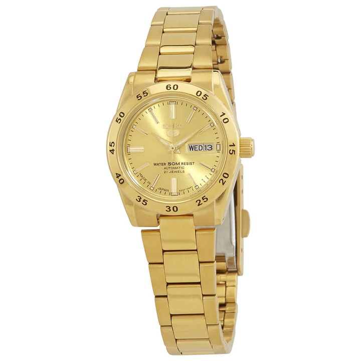Photo: Seiko 5 Automatic Champagne Dial Ladies Watch SYMG44J1