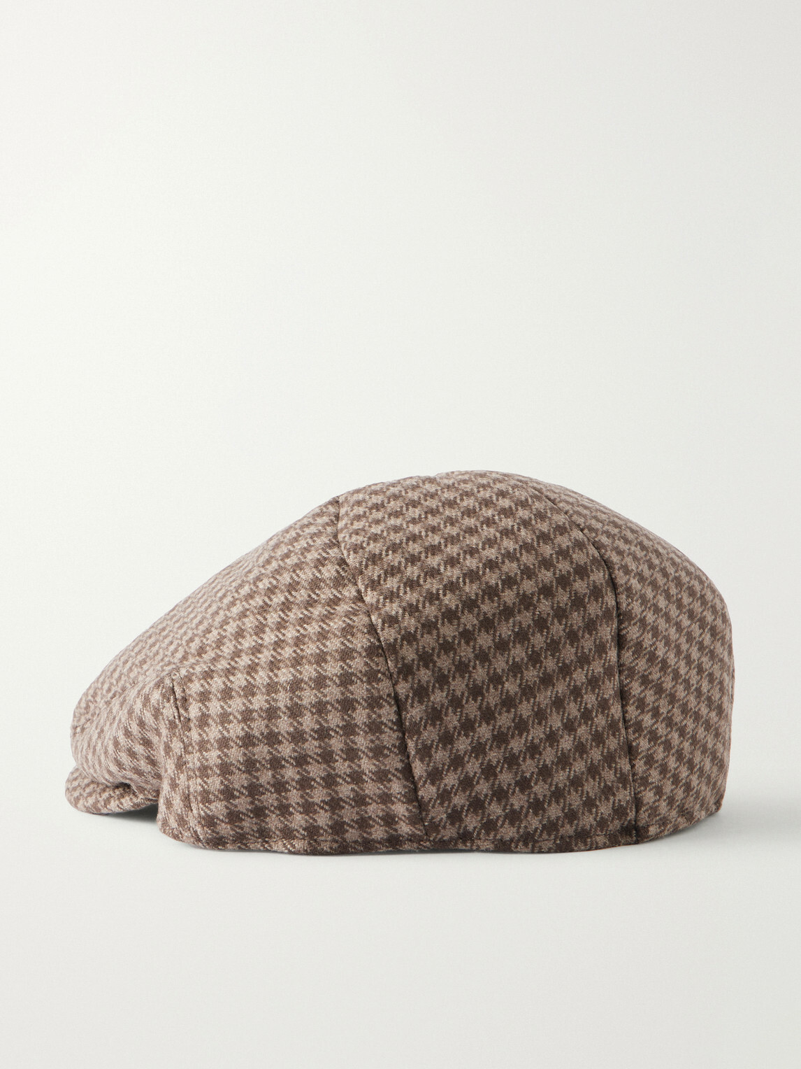 Purdey - Litton Checked Wool and Cashmere-Blend Tweed Hat - Brown