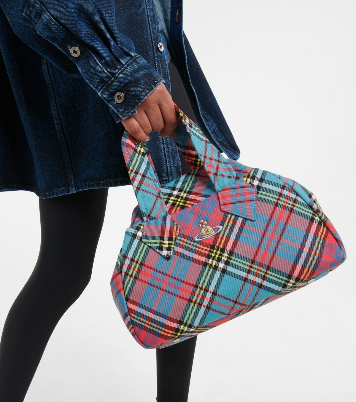 Vivienne Westwood - Archive Yasmine Medium tartan tote bag