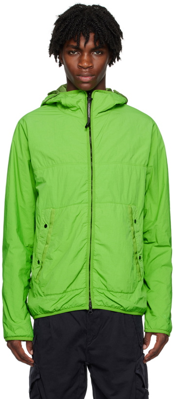Photo: C.P. Company Green GDP Goggle Jacket