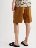 Tod's - Straight-Leg Pleated Twill Shorts - Brown