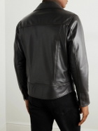 Stòffa - Plongé Leather Jacket - Brown