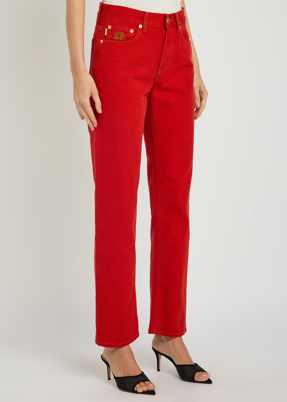 Blaze Milano Clapotis Paso Straight-leg Jeans Red