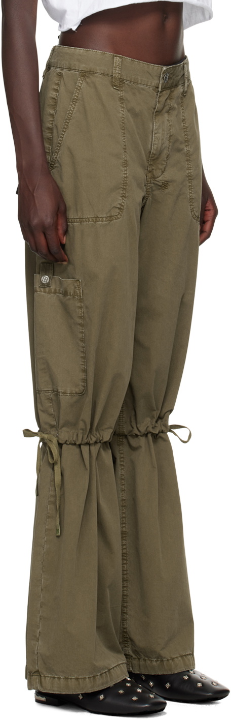 Ksubi Khaki Baggy Snap-off Cargo Pants