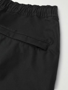 Stone Island - Ghost Straight-Leg Logo-Appliquéd Cotton-Canvas Shorts - Black