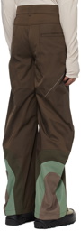 FFFPOSTALSERVICE Brown Articulated Waistbag Trousers