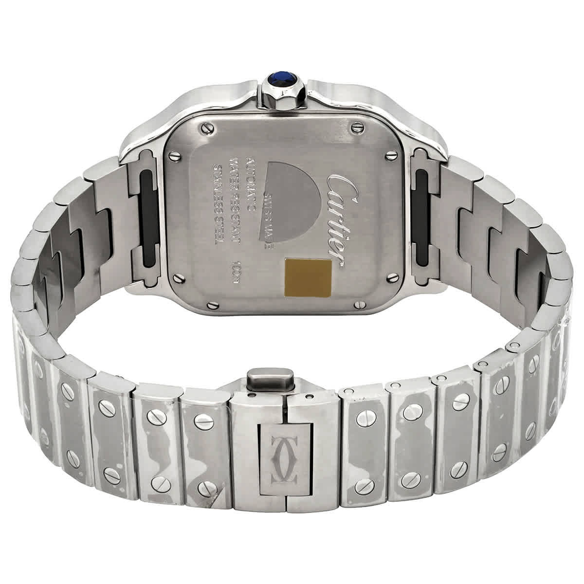 Cartier Santos De Cartier Medium Model Automatic Green Dial Mens Watch WSSA0061