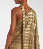 Taller Marmo Gilded Ubud scarf-detail sequined gown