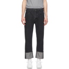 Valentino Black Washed Overfit Jeans