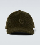 Ralph Lauren Purple Label Embroidered cotton corduroy cap