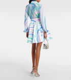 Pucci Marmo cotton poplin miniskirt