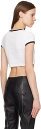 GCDS White & Black 'Ti Amo' T-Shirt