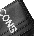 Comme des Garçons - Logo-Print Leather Billfold Wallet - Black