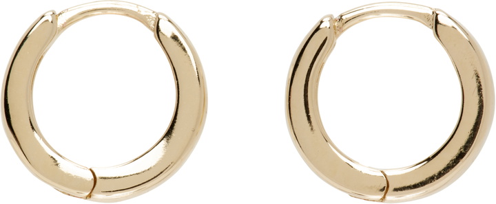 Photo: Laura Lombardi Gold Clutch Hoop Earrings