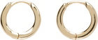 Laura Lombardi Gold Clutch Hoop Earrings