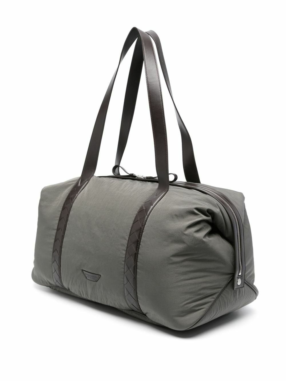 Bottega Veneta Grey Large Crossroad Weekender Bag Bottega Veneta