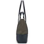 ADER error Navy and Green Paneled 05 Tote