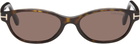 TOM FORD Brown Chloe Sunglasses