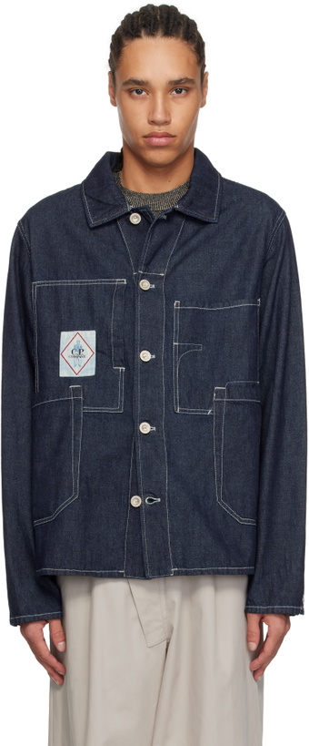 Photo: C.P. Company Indigo 3/1 Denim Chore Jacket