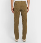 Incotex - Slim-Fit Garment-Dyed Stretch-Cotton Corduroy Trousers - Men - Tan