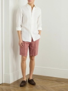 Boglioli - Straight-Leg Linen Shorts - Red