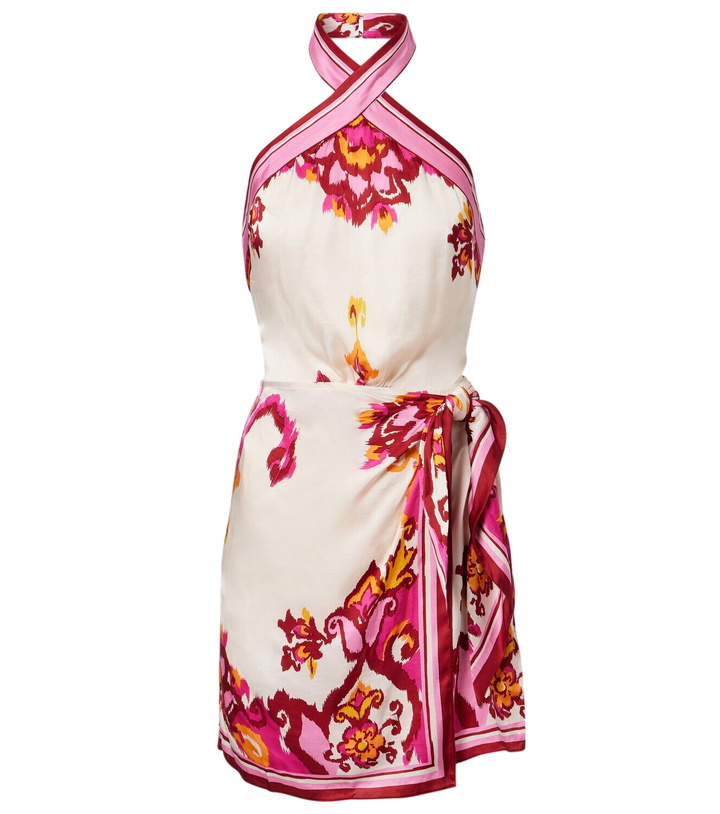 Photo: Poupette St Barth Manon printed satin minidress