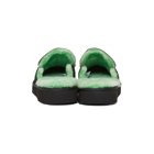 Eckhaus Latta Black and Green UGG Edition Unisex Block Slide Loafers