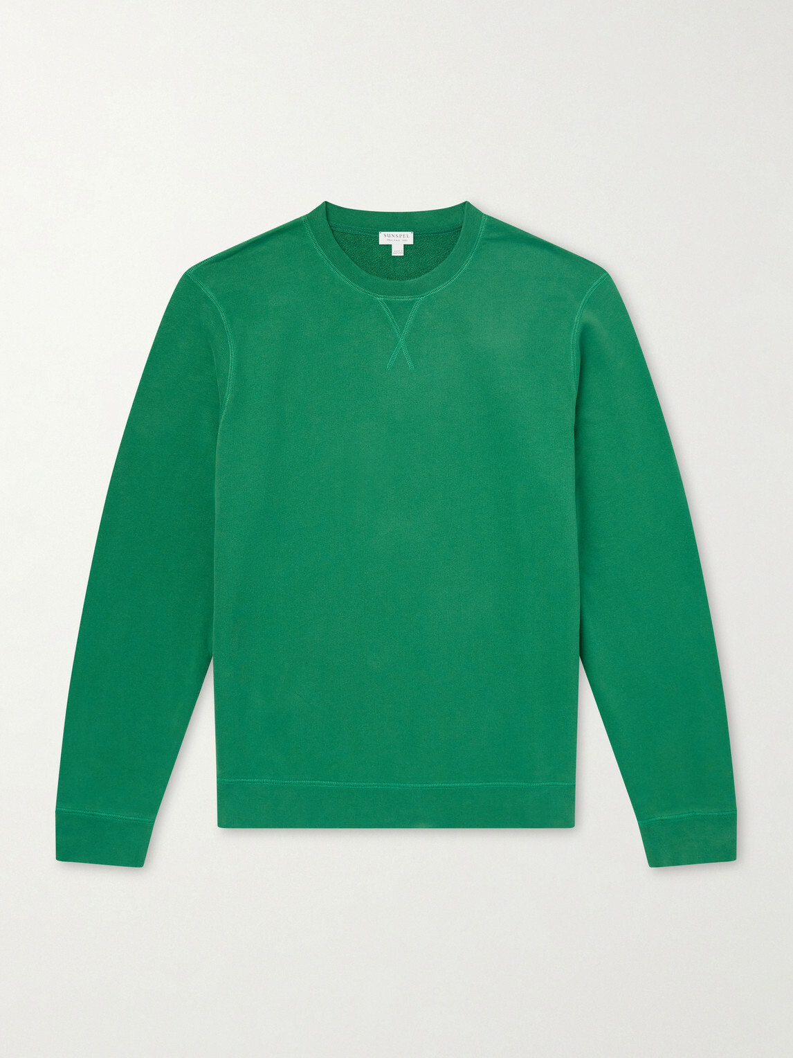 Sunspel - Cotton-Jersey Sweatshirt - Green