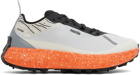 Norda Gray & Orange norda 001 G+ Spike Sneakers