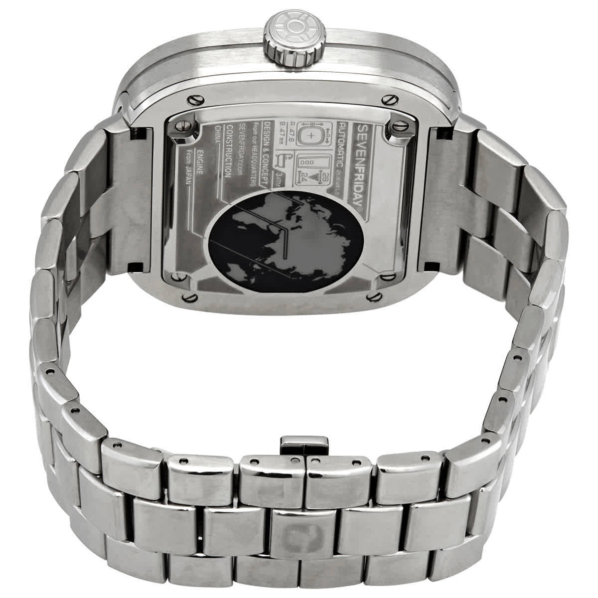 Sevenfriday P-Series Automatic Black Dial Mens Watch P1B/01M