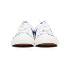 Nike White and Blue Leather Blazer Low Sneakers