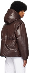 Jil Sander SSENSE Exclusive Brown Down Jacket