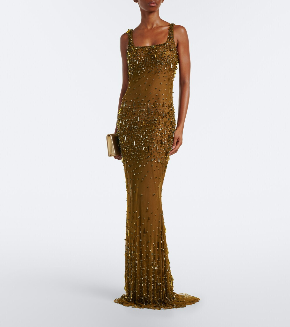 Retrofête Zanie crystal-embellished gown