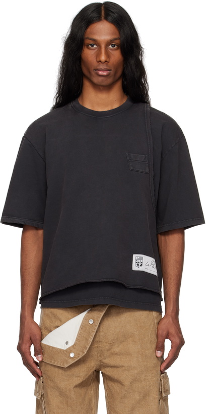 Photo: le PÈRE Black Torn T-shirt