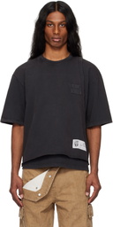 le PÈRE Black Torn T-shirt