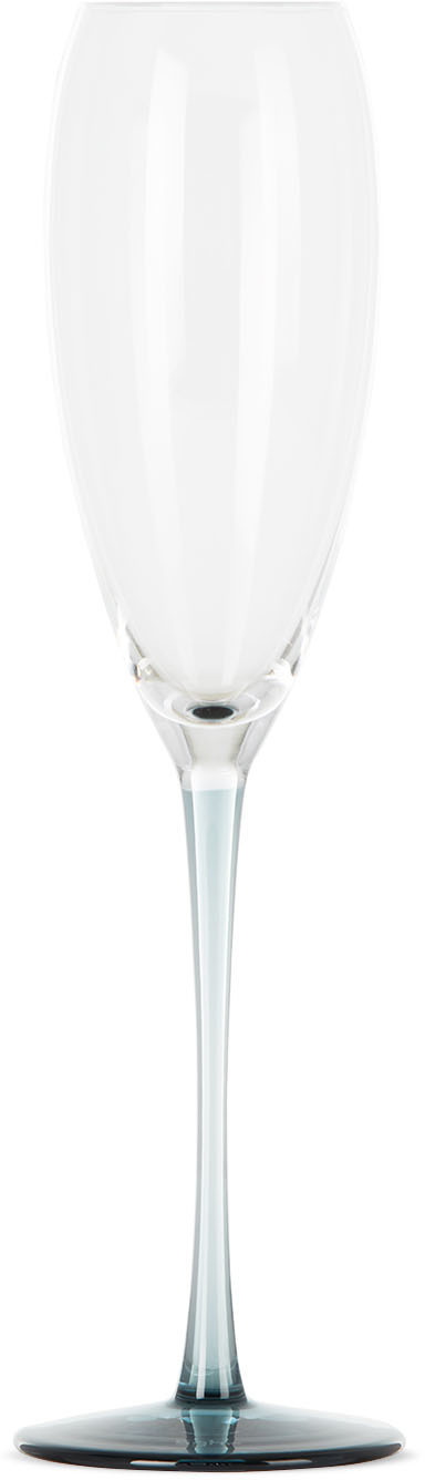 SGHR Sugahara Indigo RISICARE Champagne Glass, 6.1 oz / 180 ml