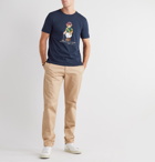 Polo Ralph Lauren - Printed Cotton-Jersey T-Shirt - Blue