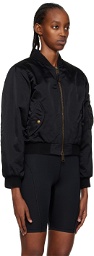 Balenciaga Black Shrunk Bomber Jacket